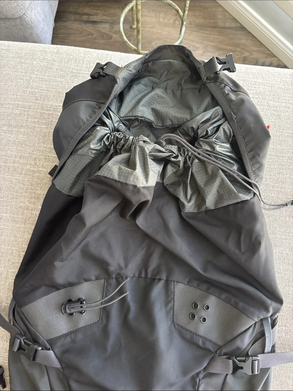 The North Face Black Backpack with Red Accents - Men's Hiking Pack